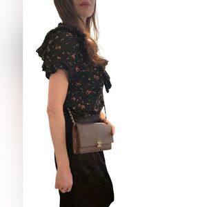Chanel Elegant Brown Crossbody Bag